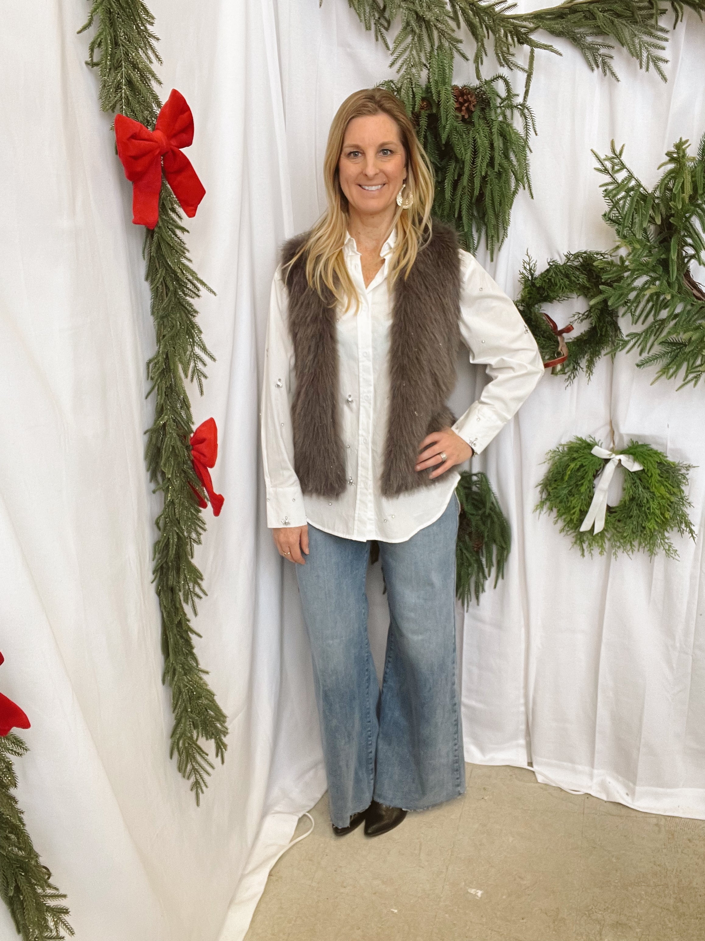 Ash Fur Vest-Vests-mystree-The Silo Boutique, Women's Fashion Boutique Located in Warren and Grand Forks North Dakota