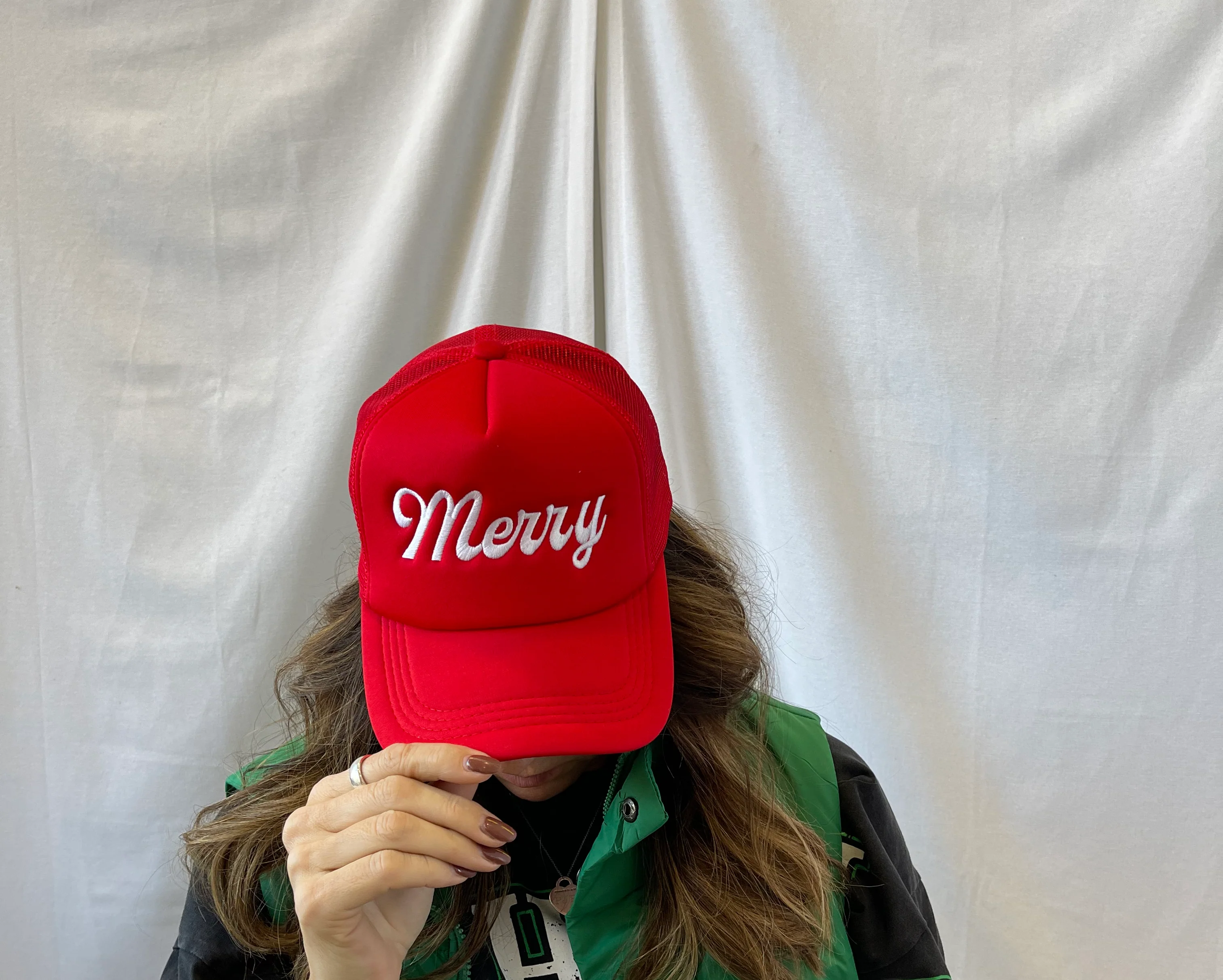 Soft Merry Red Hat-Final Sale-Hats-Summer Tees-The Silo Boutique, Women's Fashion Boutique Located in Warren and Grand Forks North Dakota