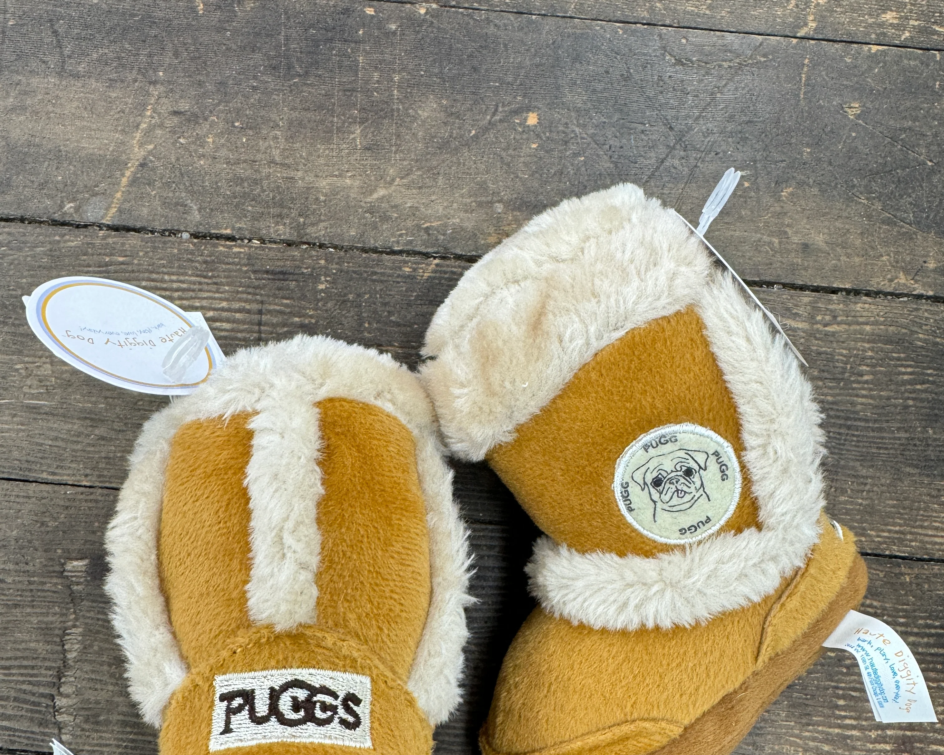 Pugg Boot Toy Squeaker Dog Toy-Dog Toys-haute diggity-The Silo Boutique, Women's Fashion Boutique Located in Warren and Grand Forks North Dakota