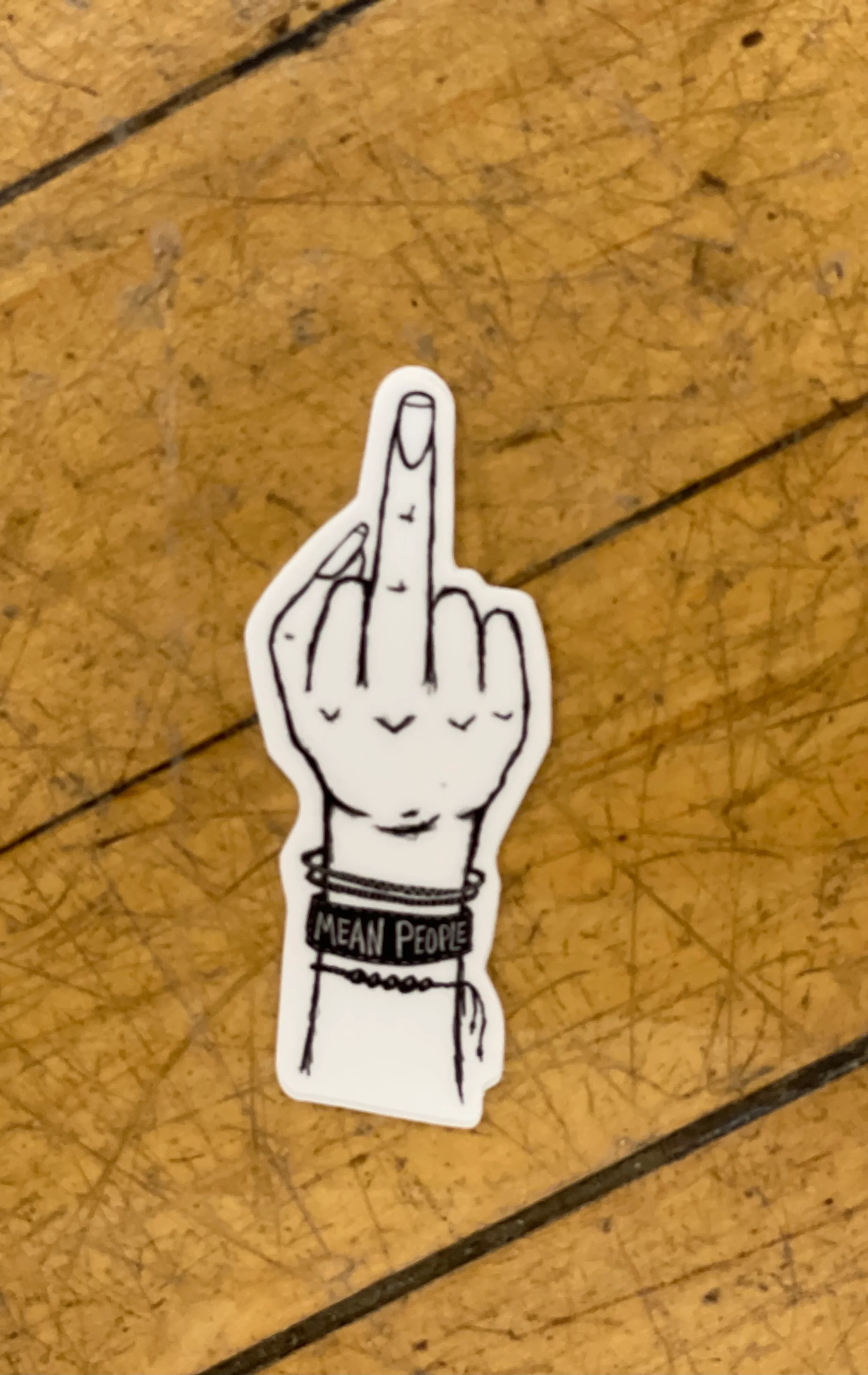 Middle Finger Sticker-Stickers-nice enough-The Silo Boutique, Women's Fashion Boutique Located in Warren and Grand Forks North Dakota