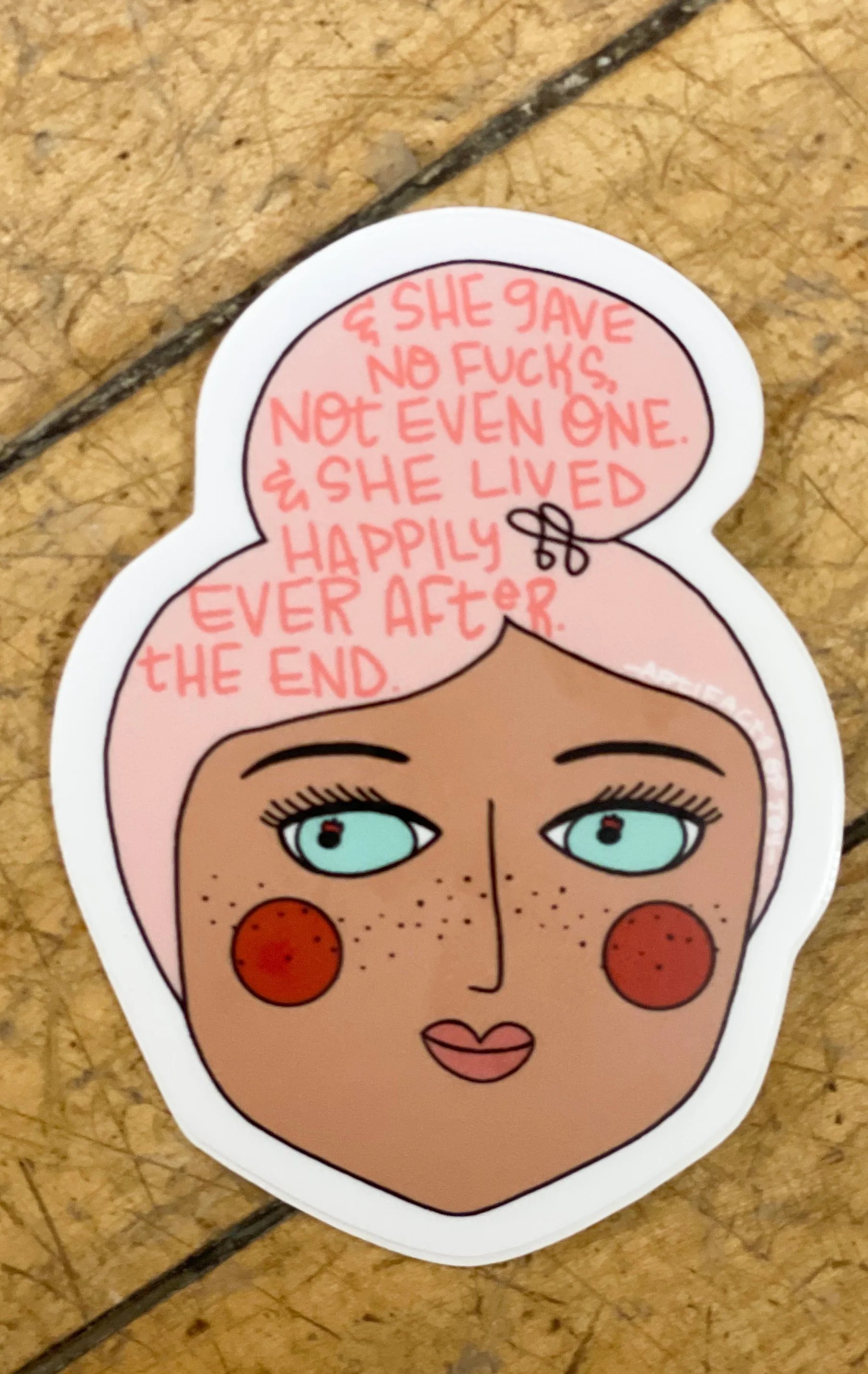 And She Gave No Sticker-Stickers-nice enough-The Silo Boutique, Women's Fashion Boutique Located in Warren and Grand Forks North Dakota
